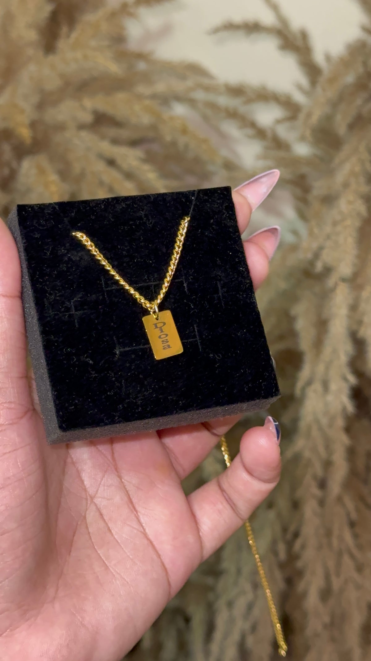 Signature Mini Tag Necklace