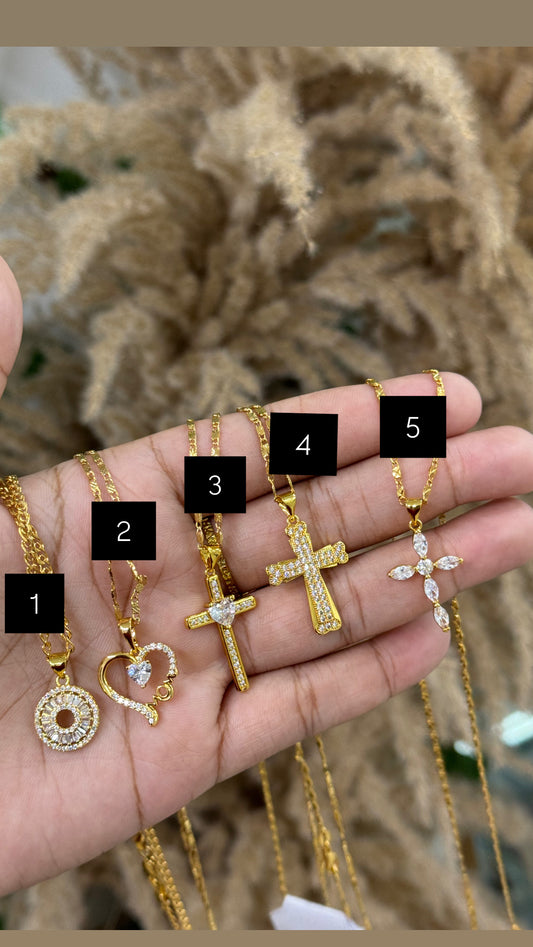 Gold plated charm Necklaces