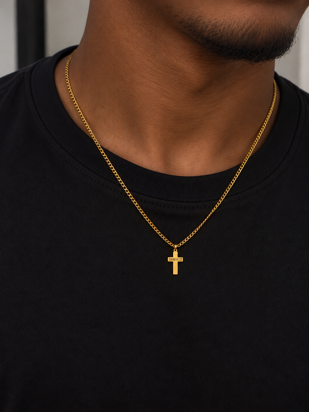 Personalized Mini Cross Necklace
