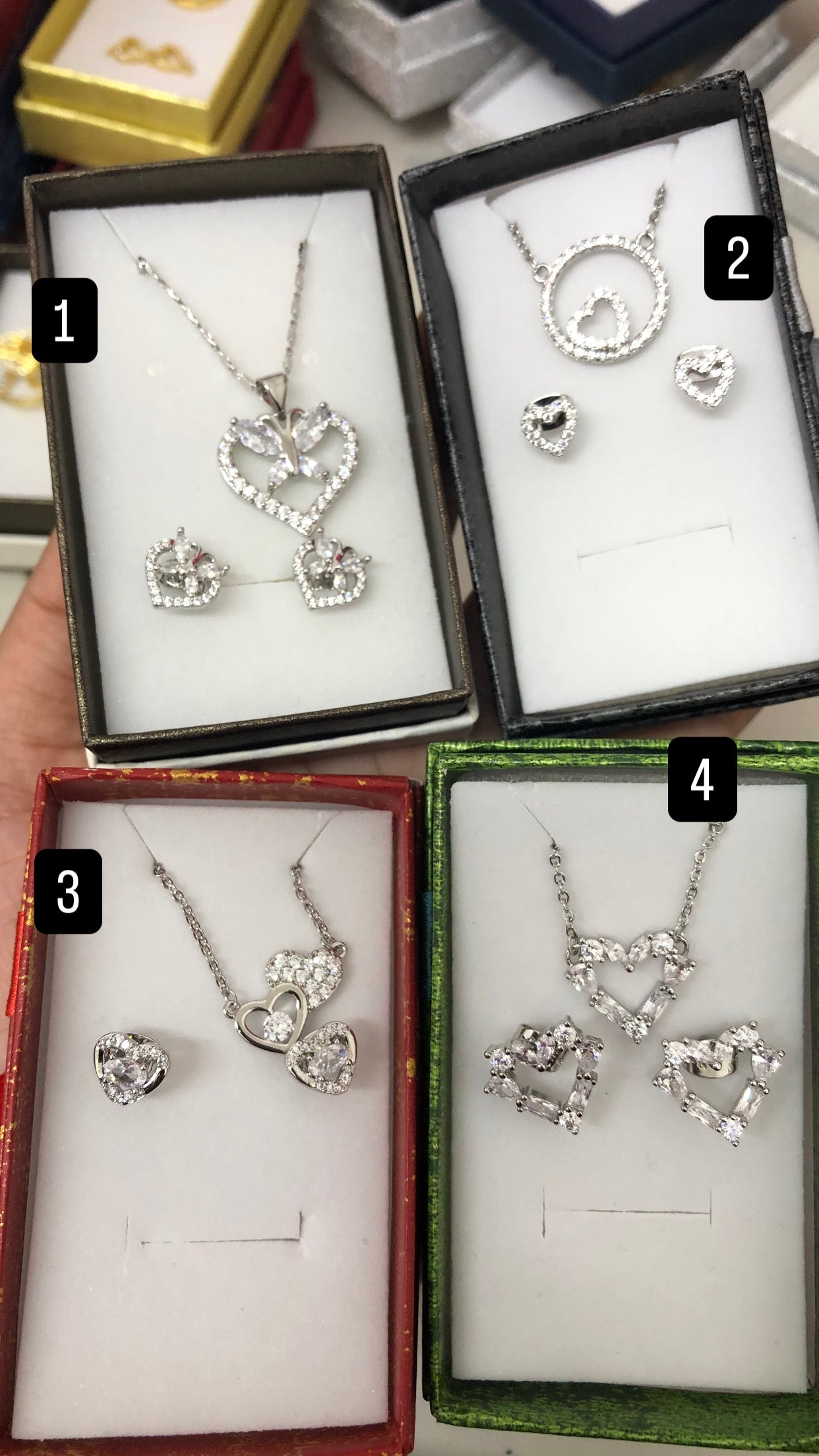 Gold plated jewelry sets