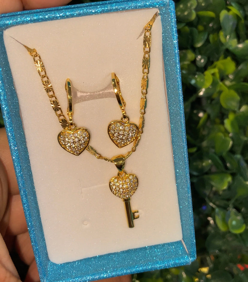 Gold plated key set