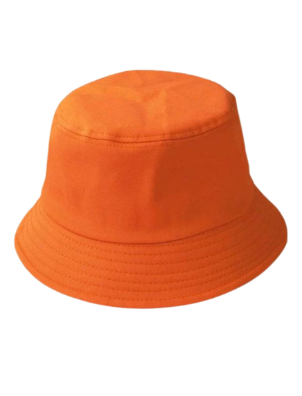 Orange bucket hat