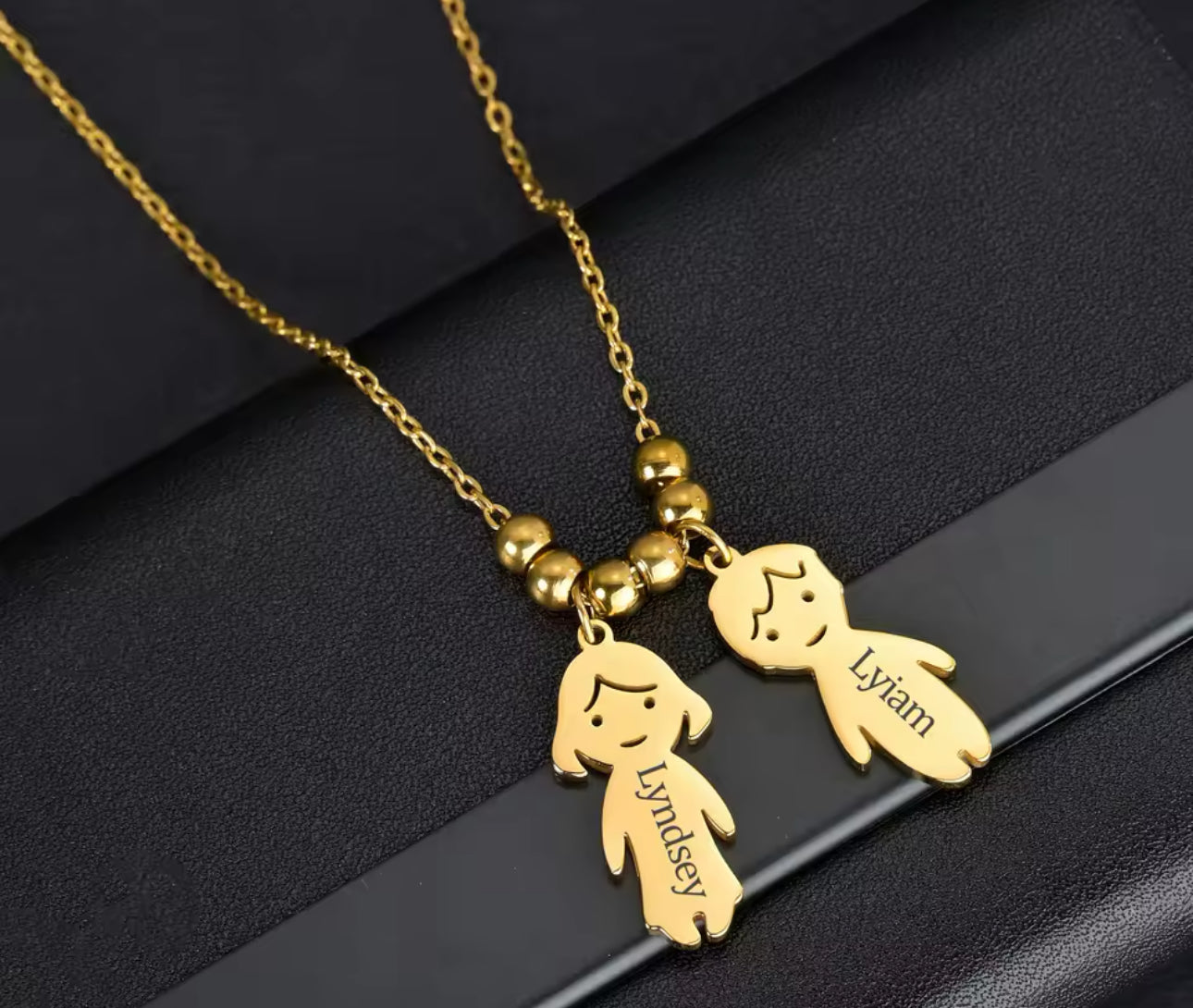 Stainless steel custom forever linked name necklace