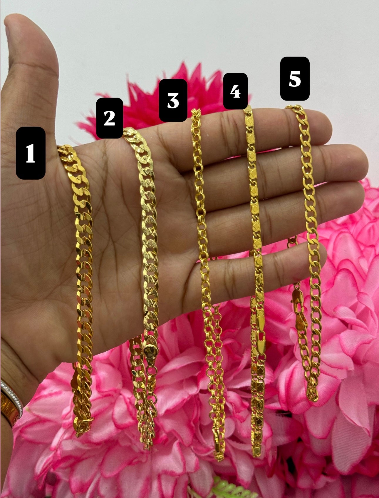 Gold plated anklet