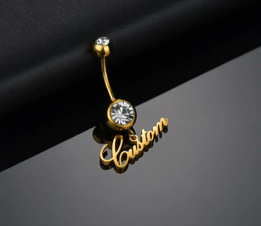 Stainless steel custom belly ring