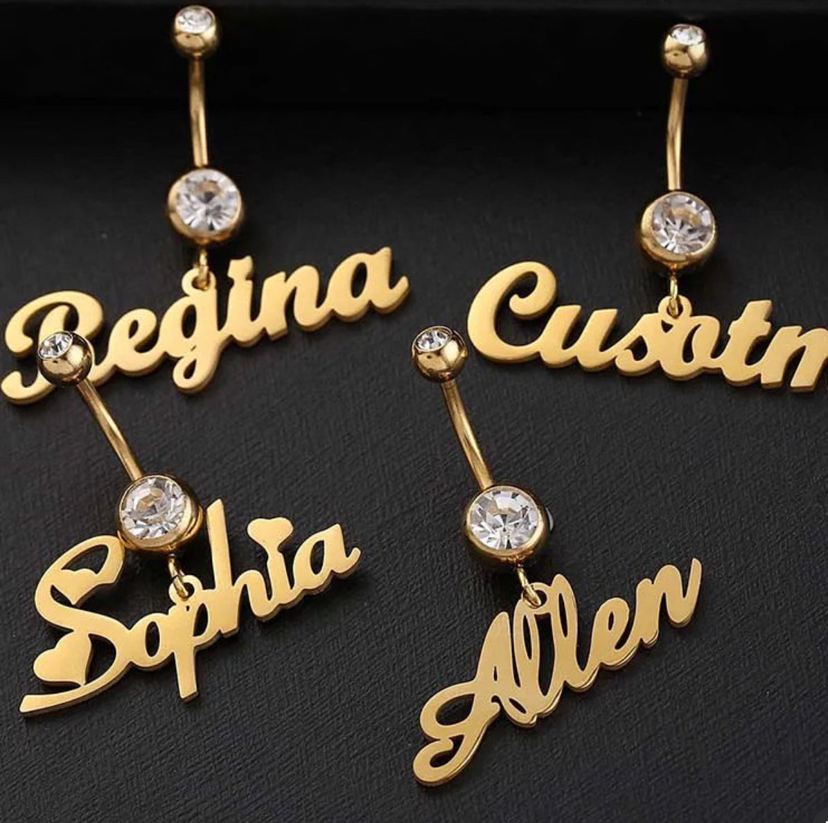 Stainless steel custom belly ring