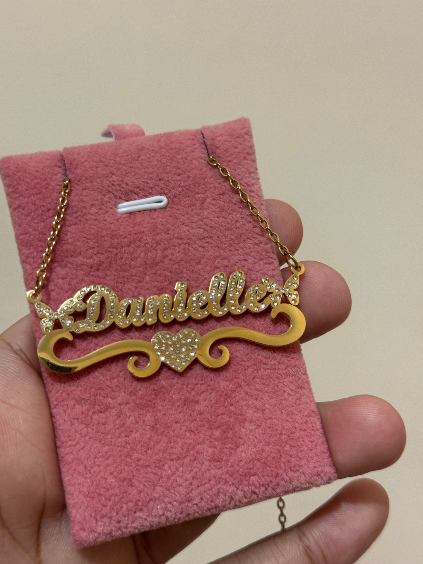 INSTOCK Cz butterfly NAME CHAIN ( NO PRE ORDER) cut out (Copy)