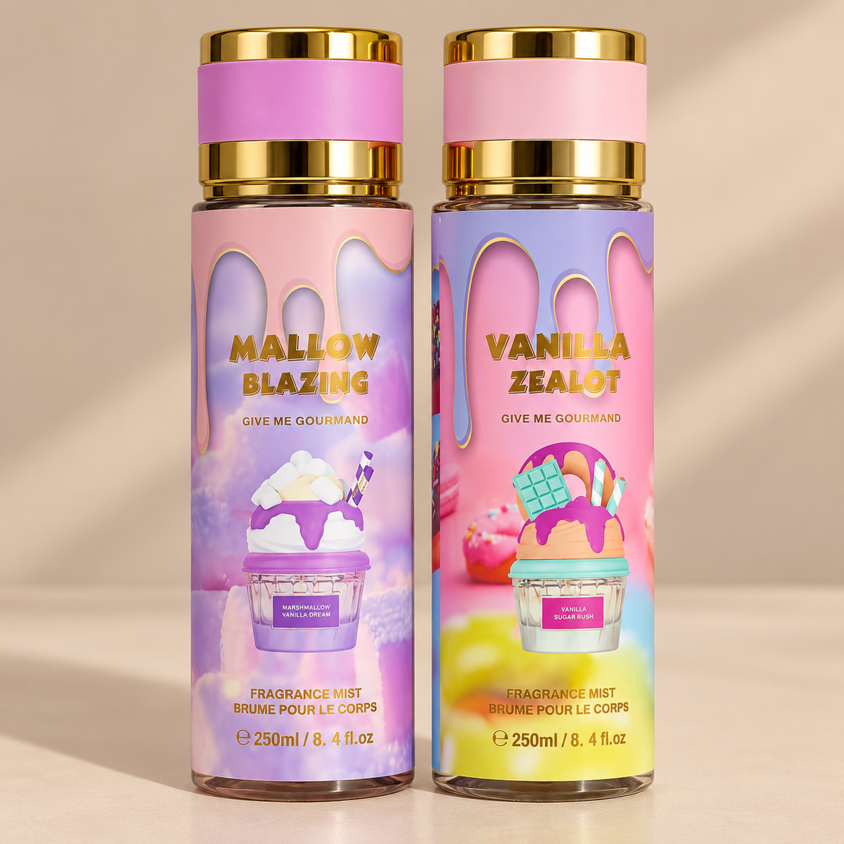 The Gourmand Body Mist – 2pc Set | 250ML Each