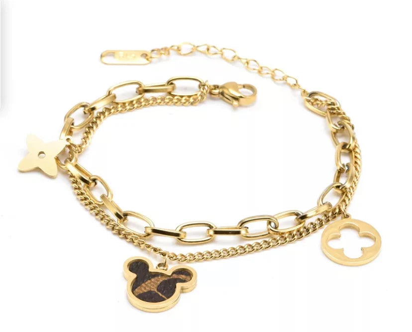 Luxury inspired Mickey bracelet