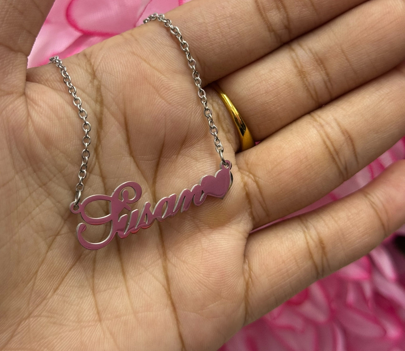 INSTOCK classic NAME CHAIN ( cut out ( some names would have symbols