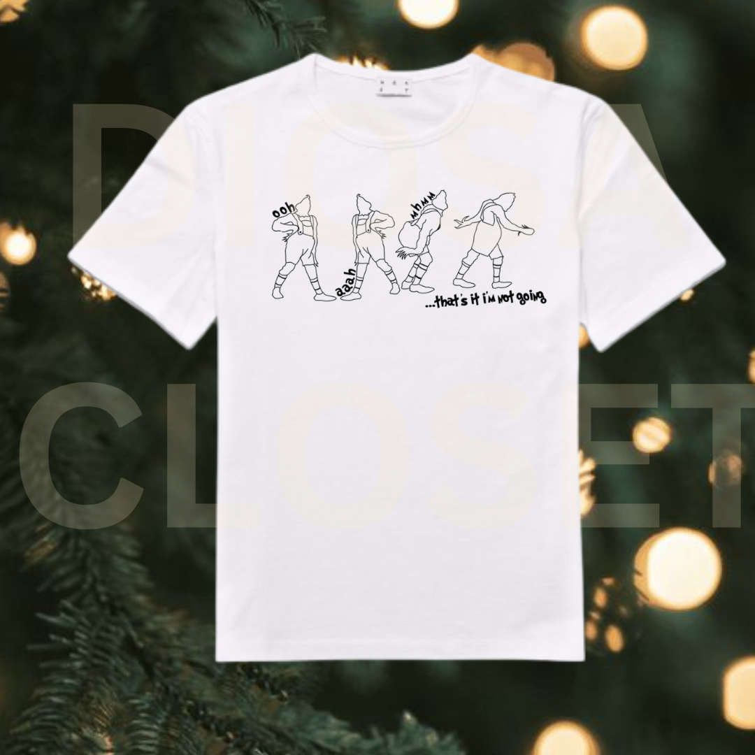 ohh ahh white christmas t shirt