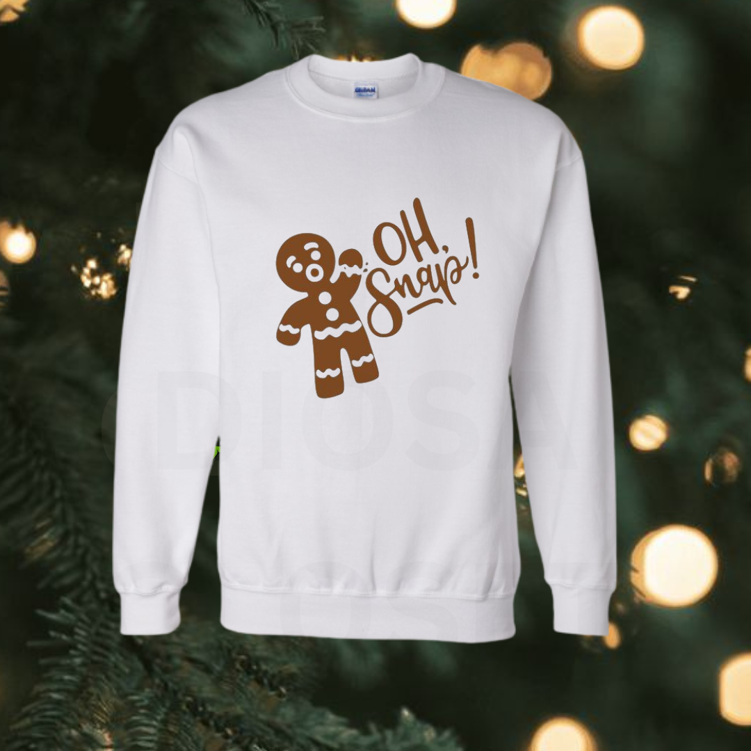 ginger bread white christmas sweater