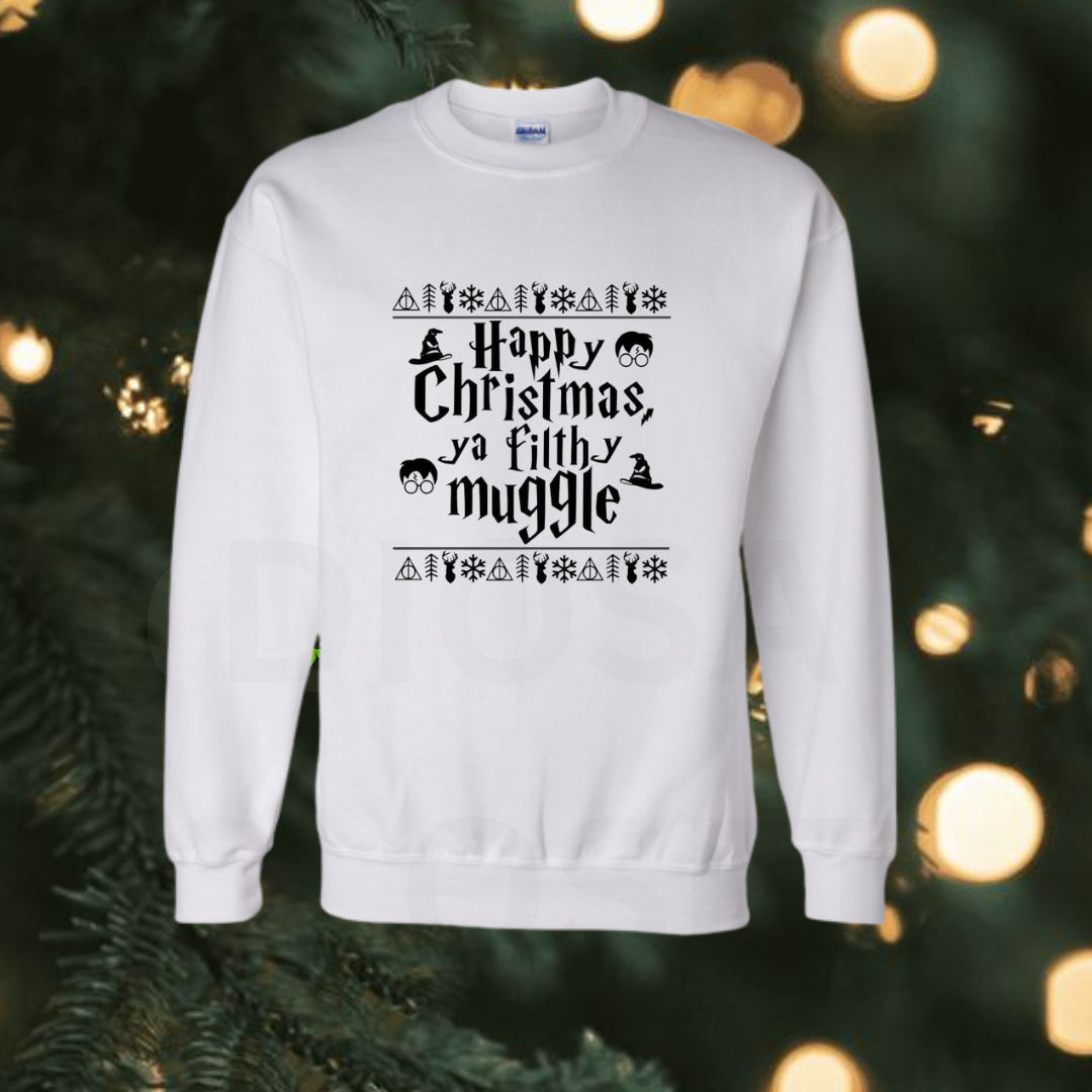 harry white christmas sweater