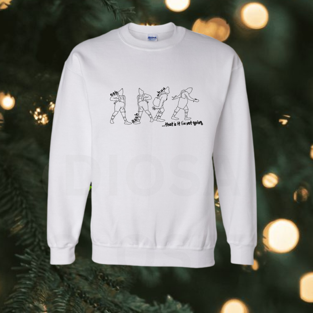 ohh ahh grinch white christmas sweater