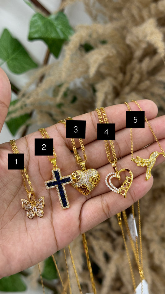 Gold plated charm Necklaces