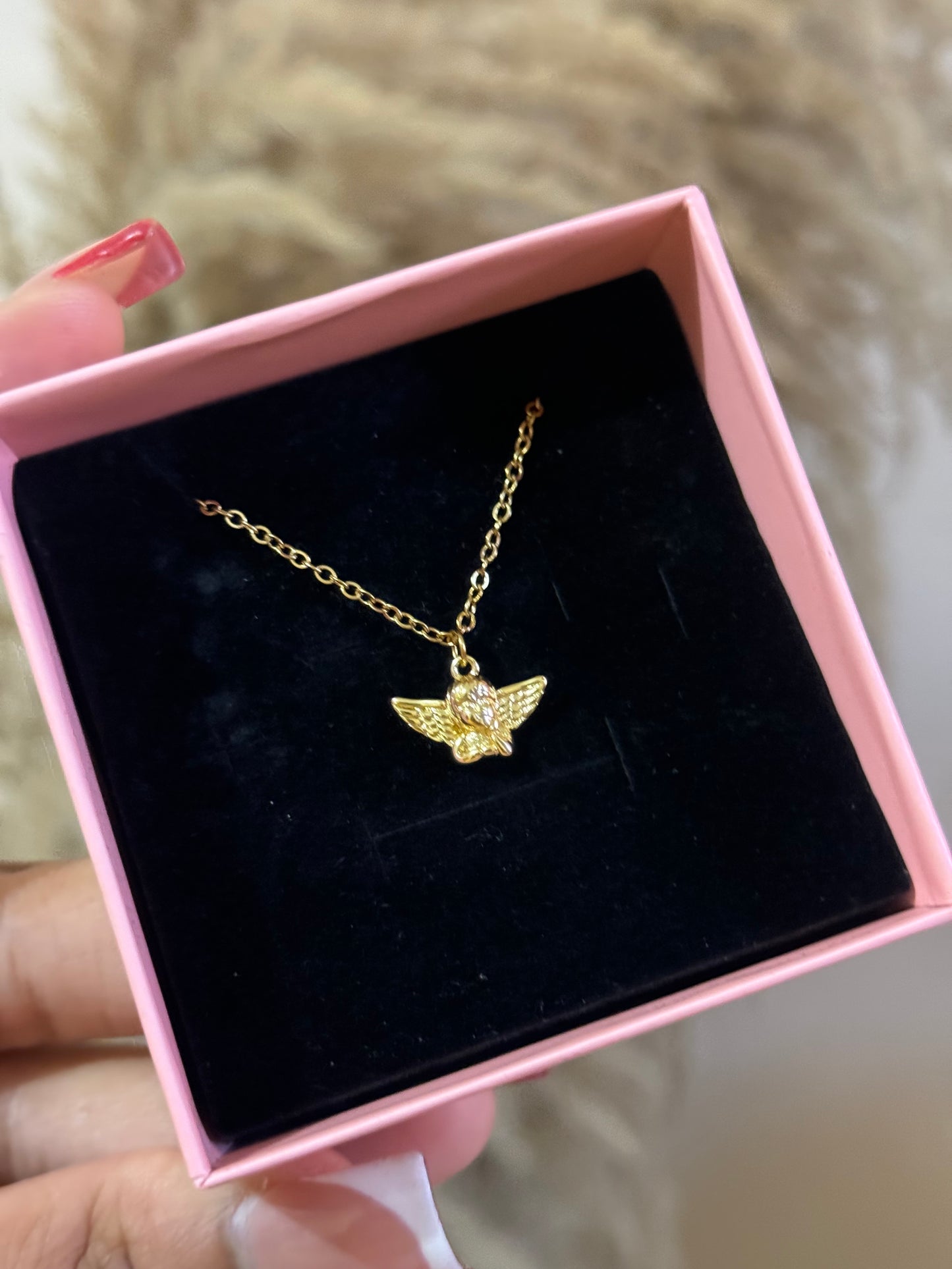 Angel stainless steel necklace