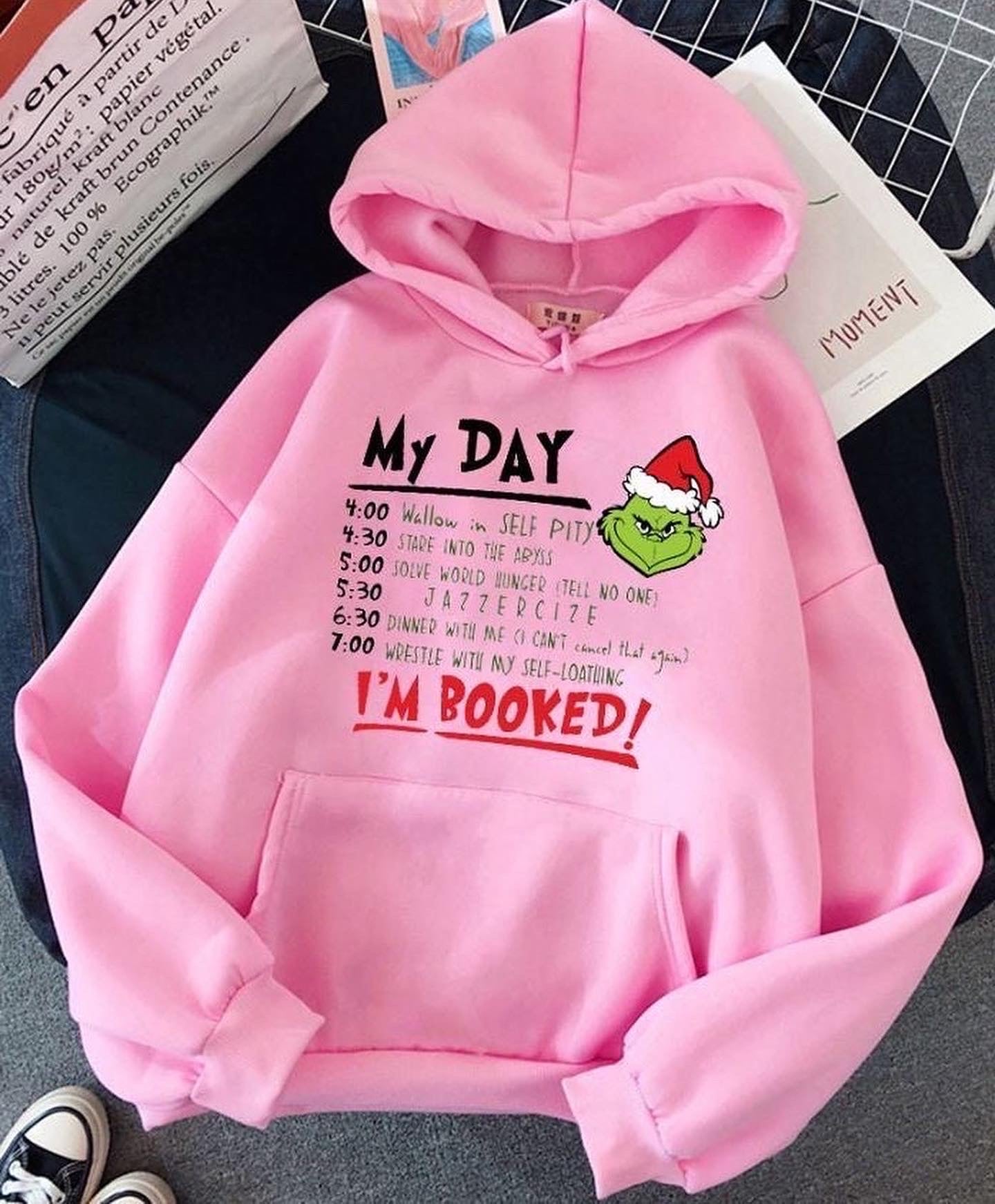 Grinch schedule hoodie