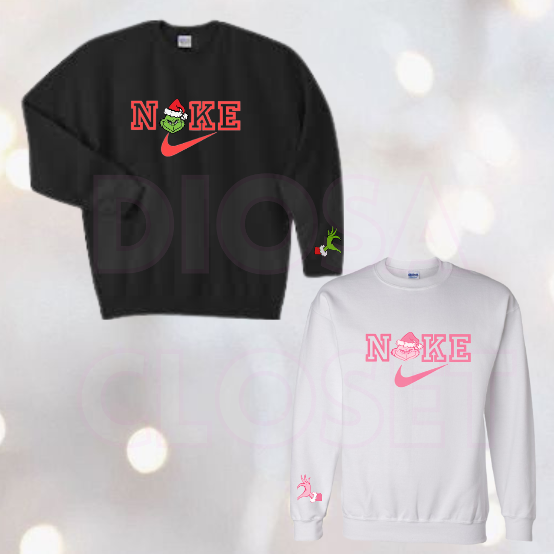 grinch matching christmas sweater