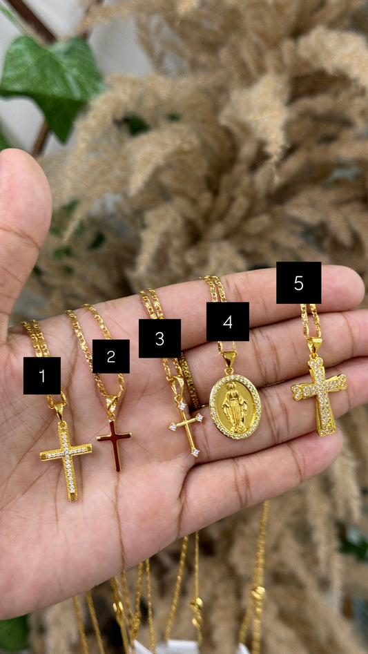 Gold plated charm Necklaces