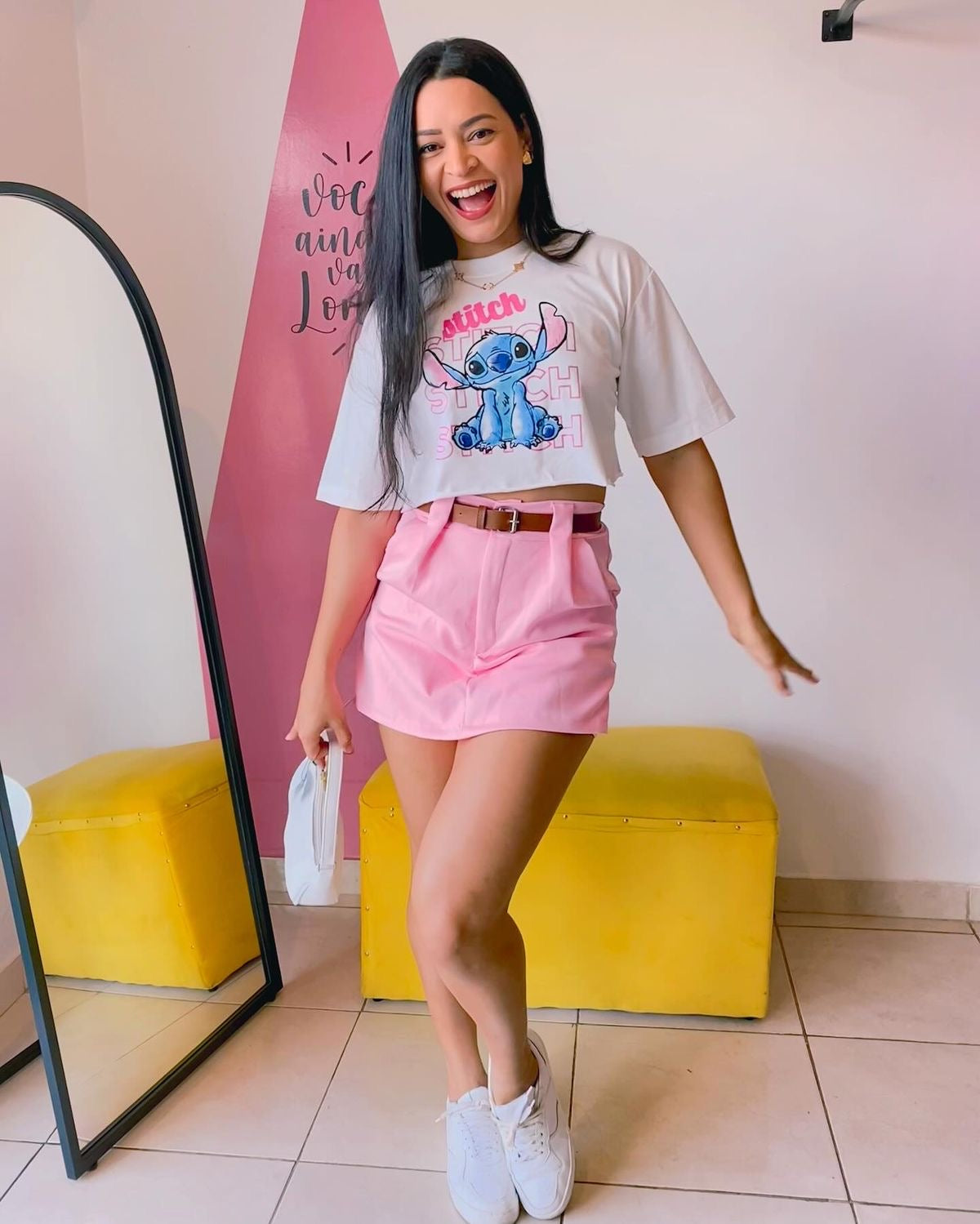 Stitch crop top