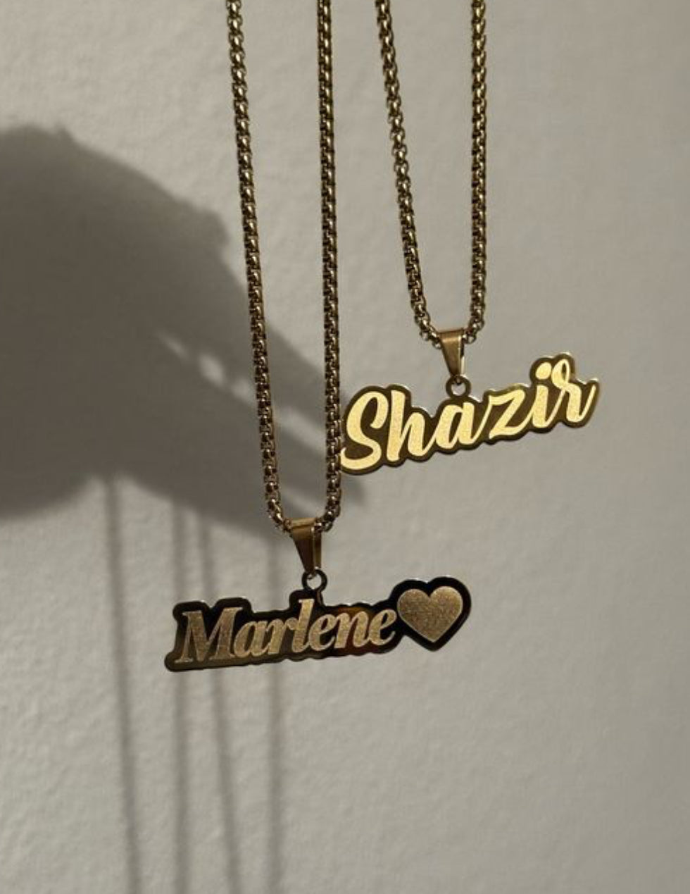 Golden luxe Custom name necklace