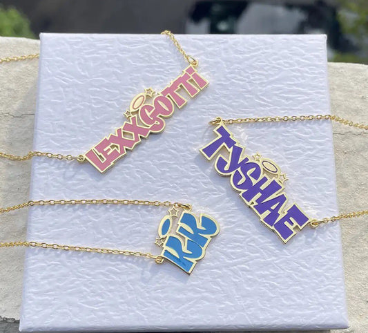 Bratz name plate necklace