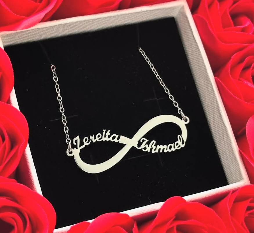 gold plated infinity sign necklace