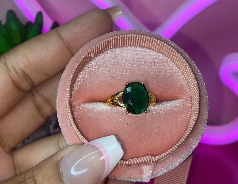 Tiana and Lottie matching a adjustable matching rings