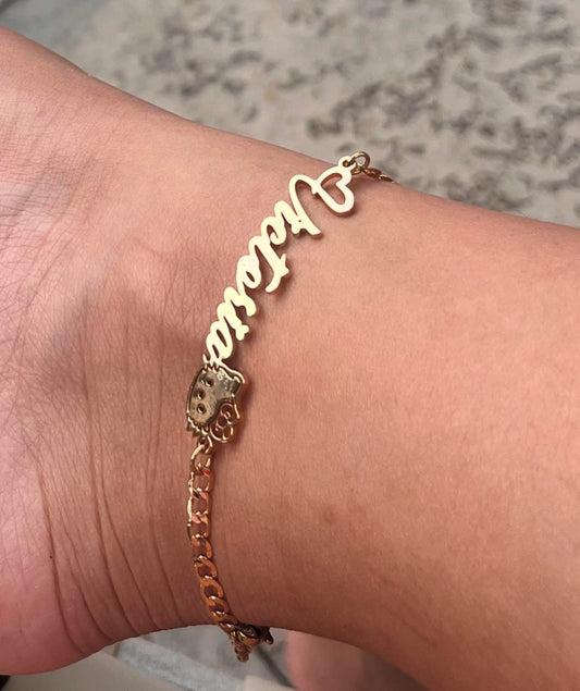 Hello kitty custom anklet
