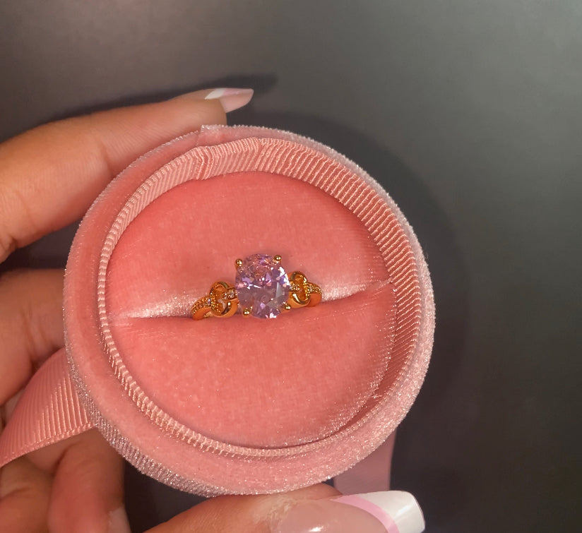 Tiana and Lottie matching a adjustable matching rings