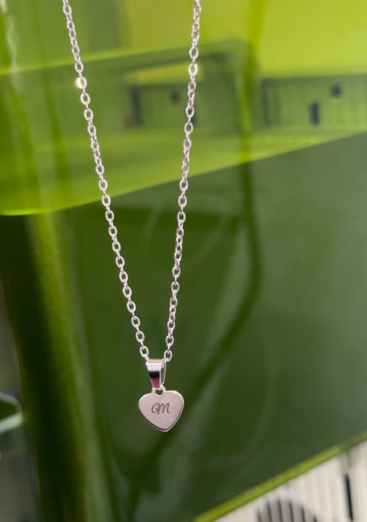 Mini stainless steel custom necklace