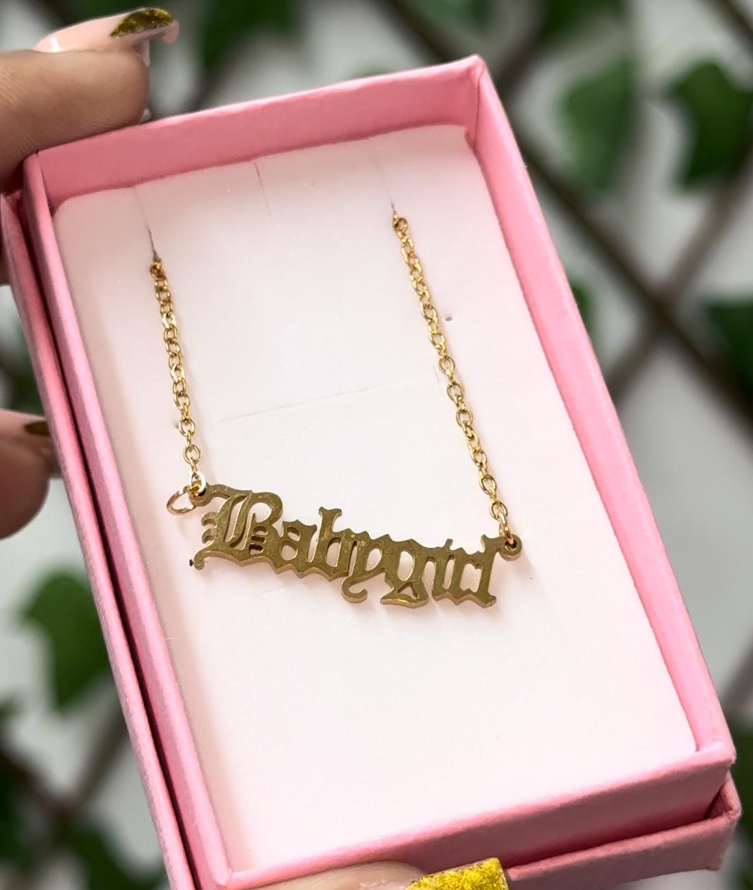 Gold Stainless Steel BabyGirl Necklace