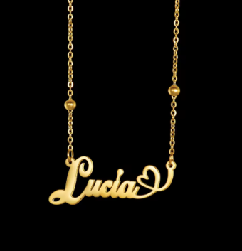 custom name necklaces ( different chain styles )