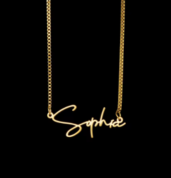 custom name necklaces ( different chain styles )