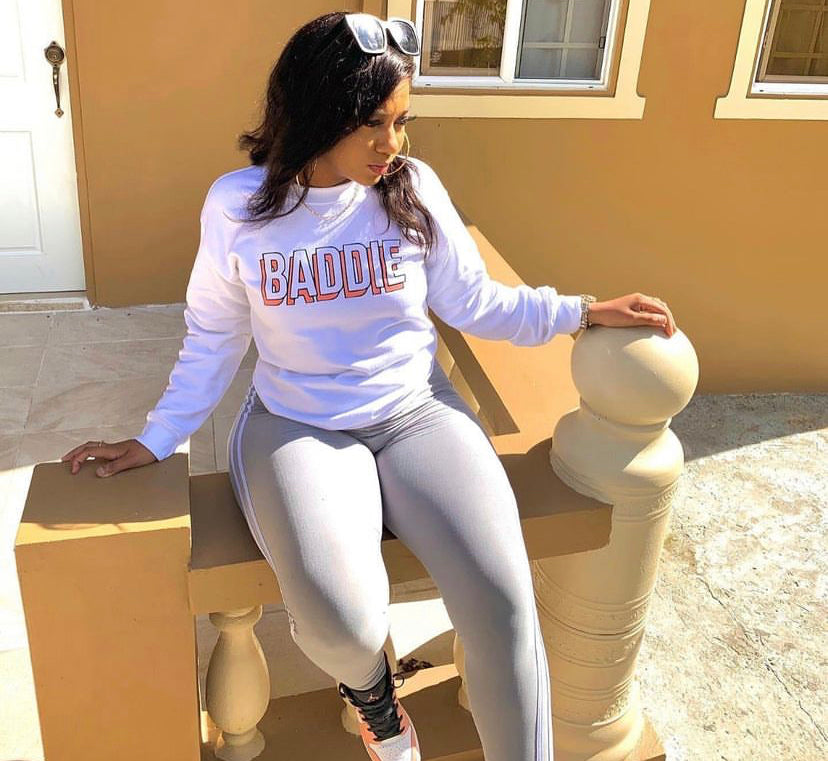 White baddie sweater