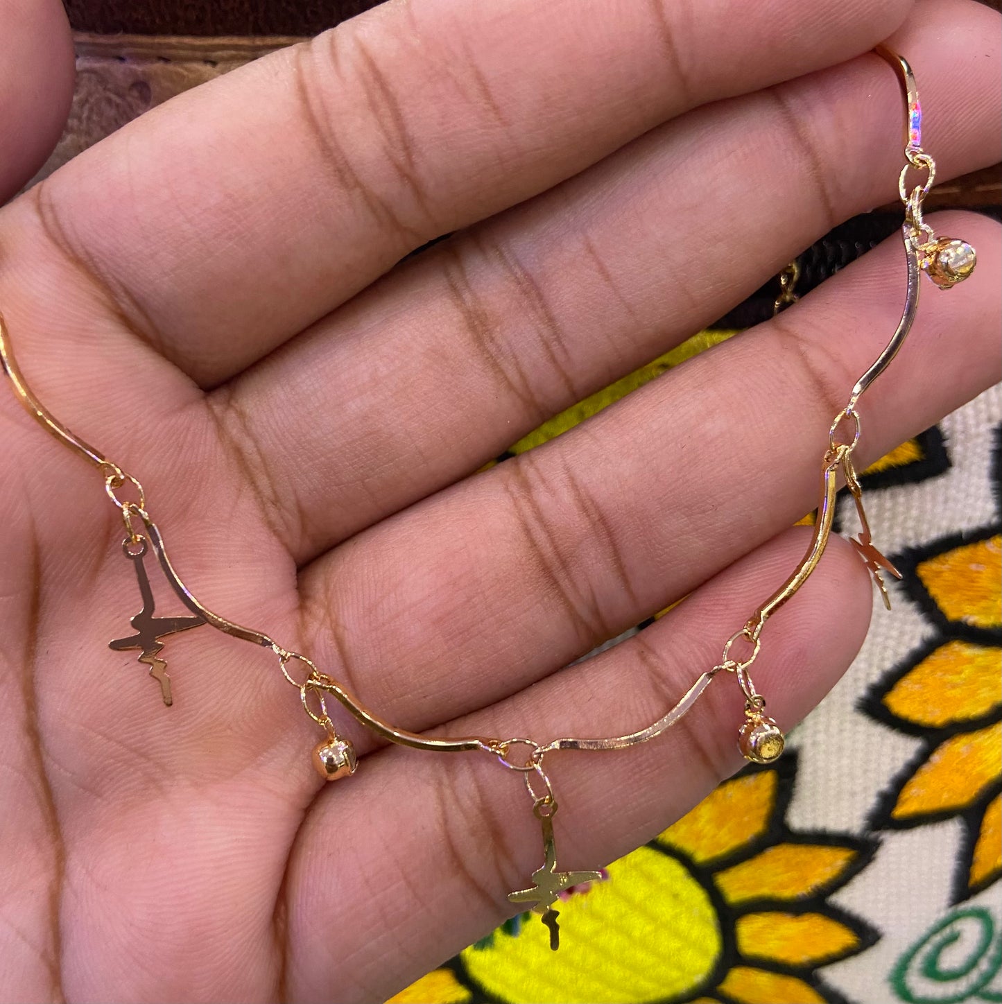 Heart beat anklet