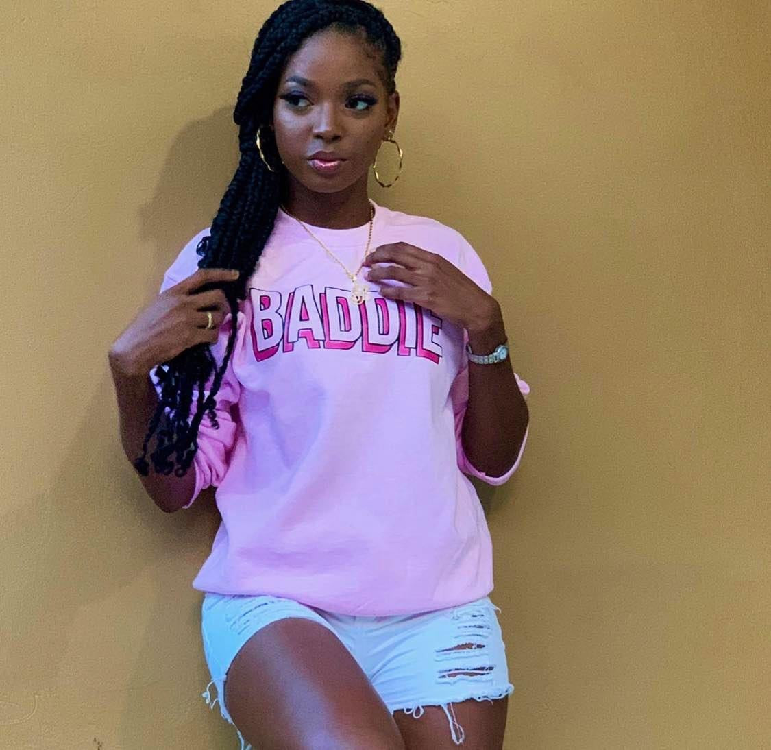 Pink baddie sweater