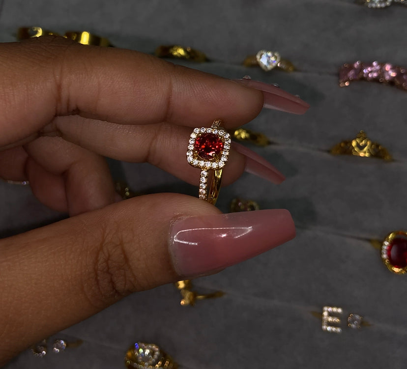 Ruby square ring