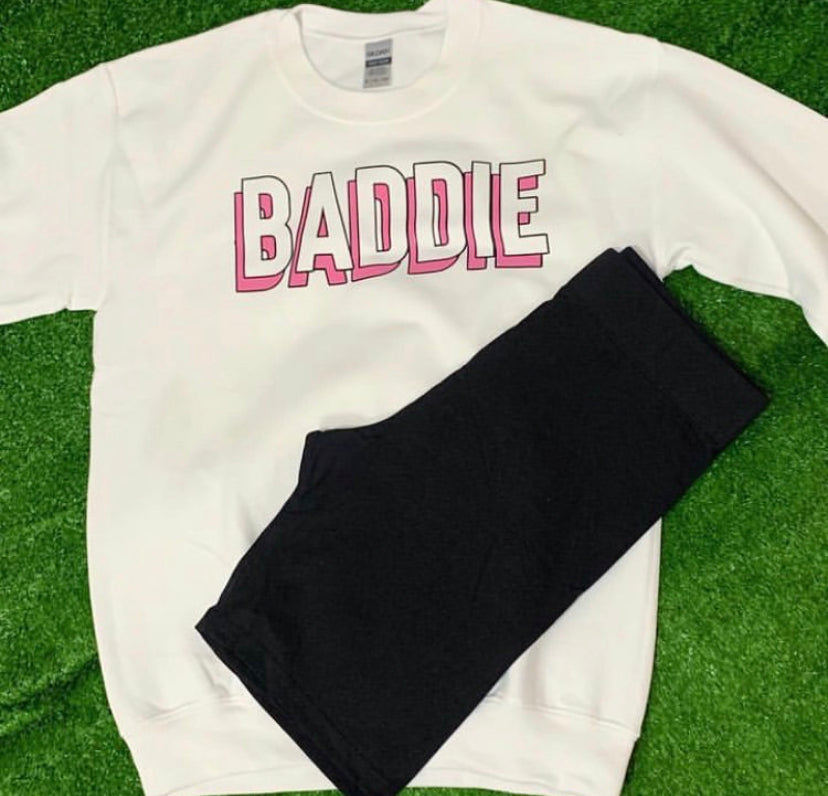 White baddie sweater