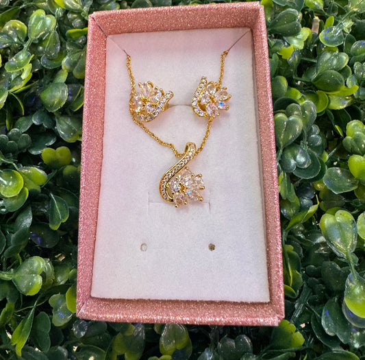 Gold plated Cz set