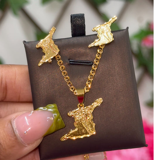 Gold plated trinbago set