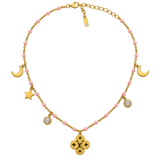 Pink Celestial Charm Necklace