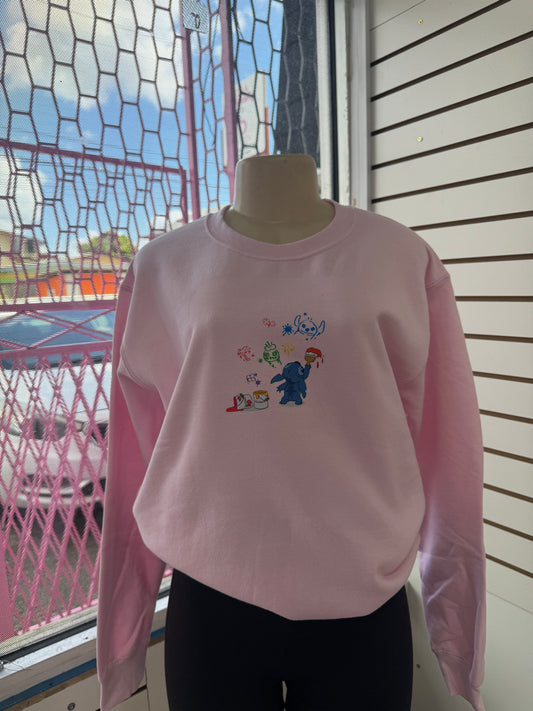 Small pink stitch sweater