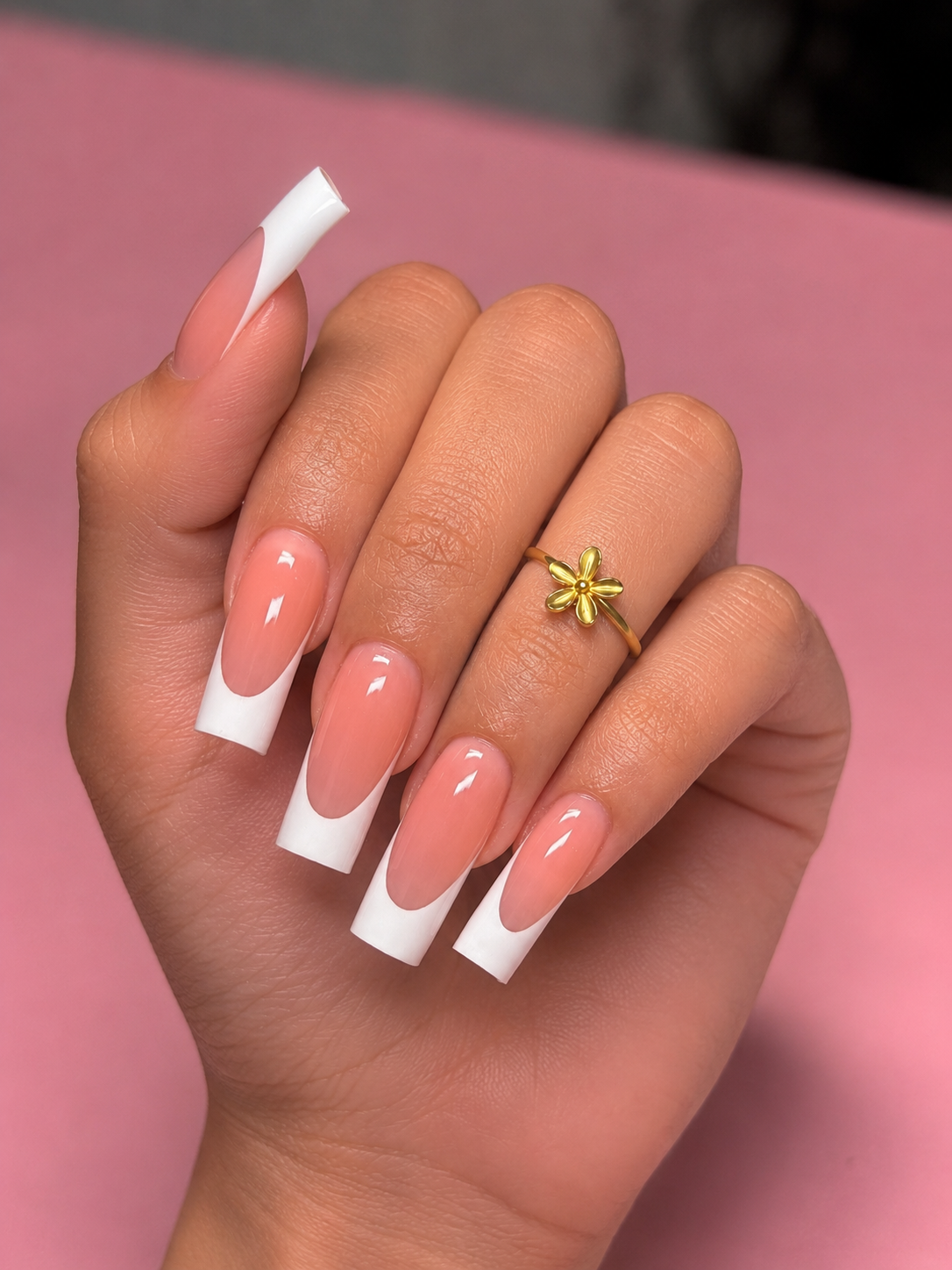 Bloom flower ring gold plated