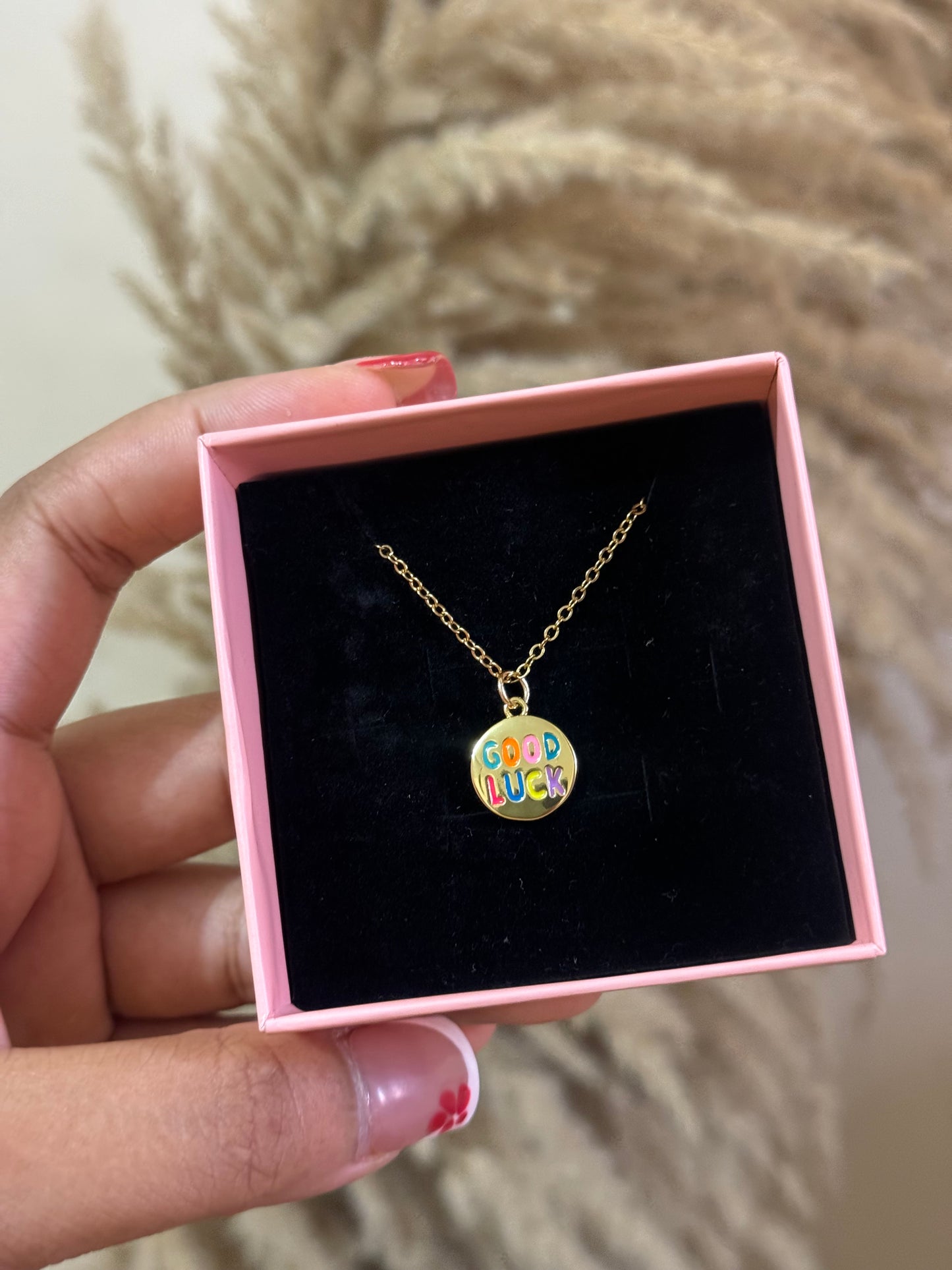 Good luck stainless steel necklace