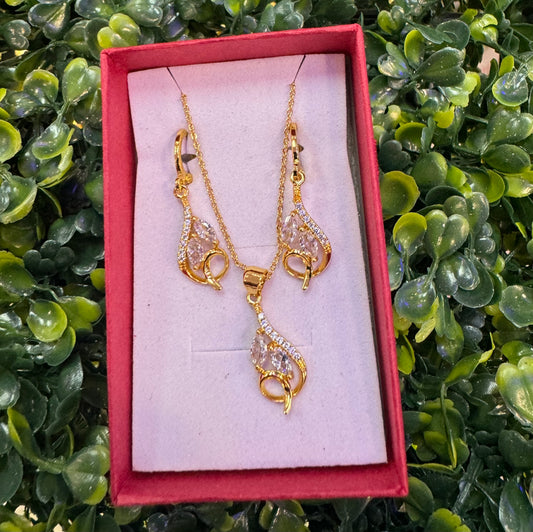 Gold plated Cz set