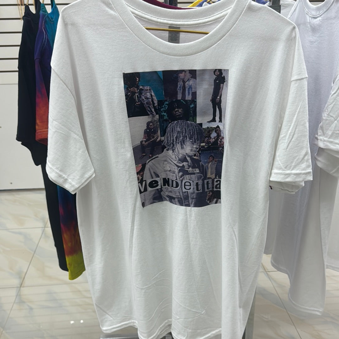 Large white alkaline T shirt