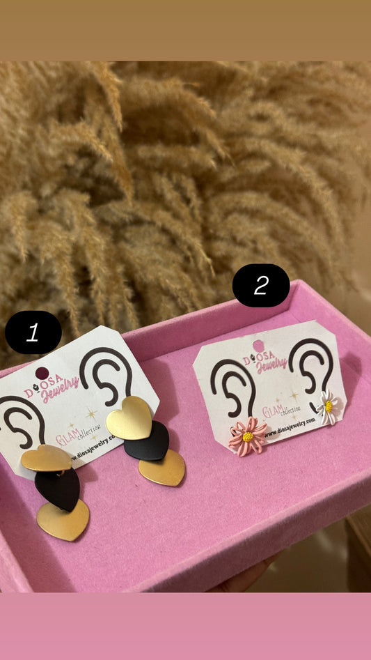 Fashion statement earrings