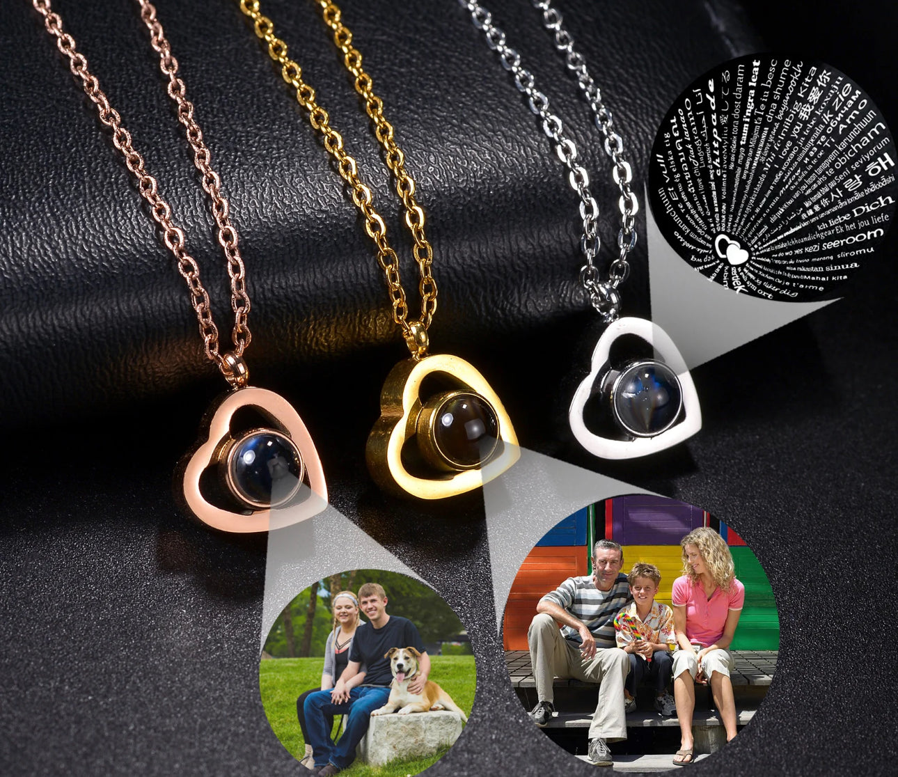 Memory Picture stainless steel necklace