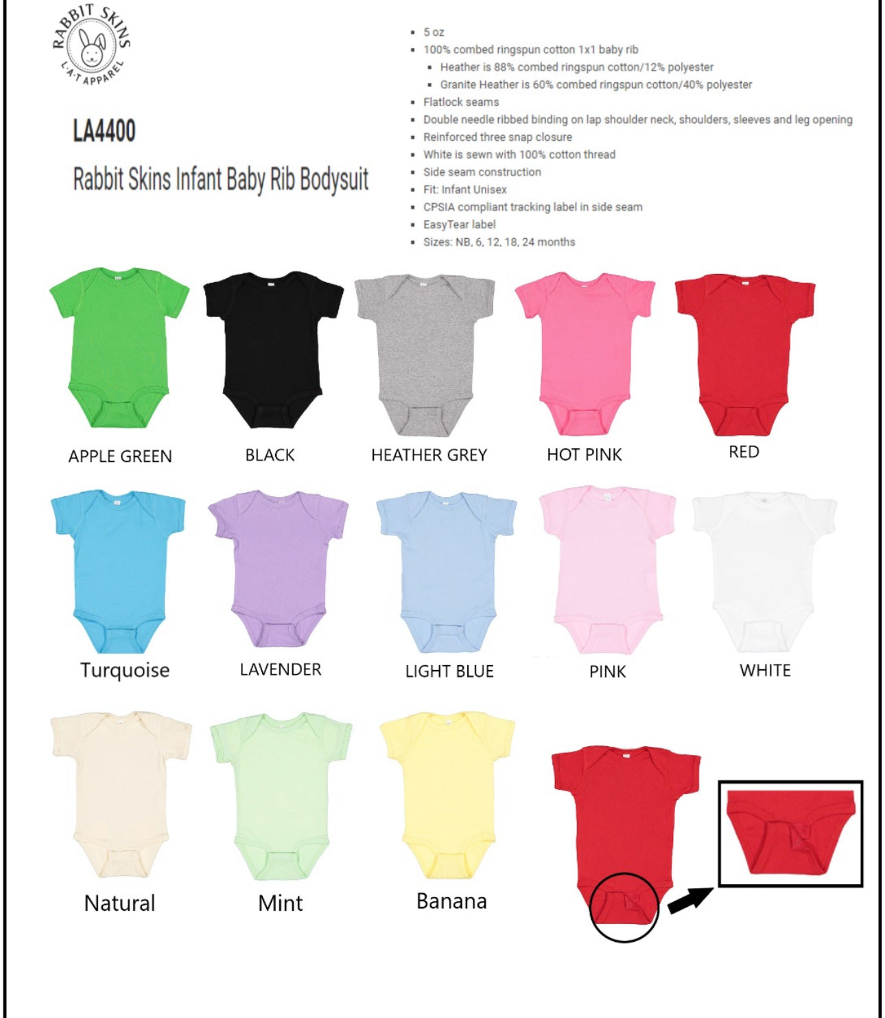 Custom print baby onesie